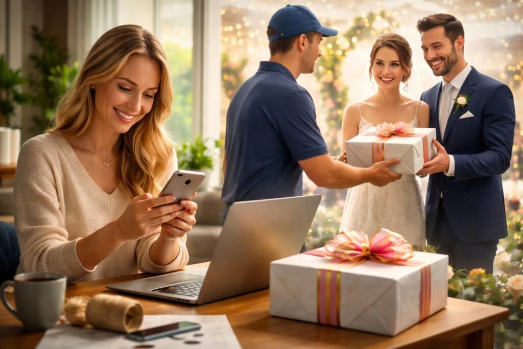 découvrez comment offrir un cadeau de mariage à distance facilement et avec attention, grâce à nos conseils pratiques pour surprendre les mariés malgré la distance.