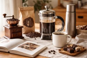 découvrez des idées de cadeaux originales et parfaites pour surprendre un amateur de café, entre accessoires, machines et cafés d'exception.