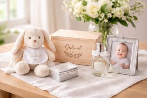 découvrez notre collection de cadeaux personnalisés pour un baptême, des idées uniques et touchantes pour célébrer ce moment spécial avec élégance et émotion.
