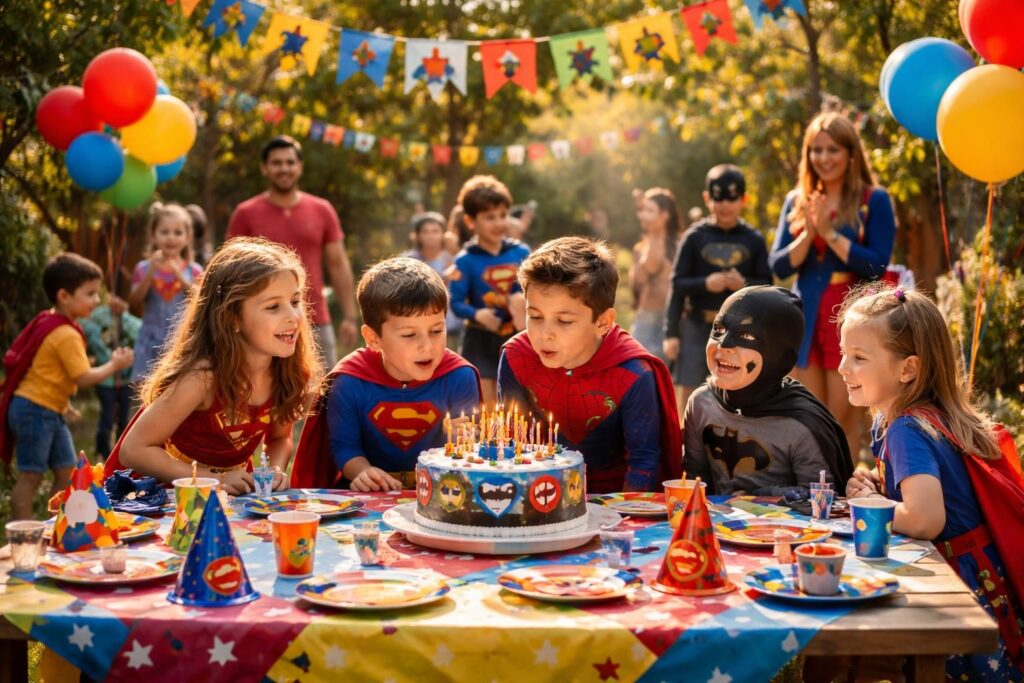 découvrez nos conseils pratiques pour organiser un anniversaire enfant placé sous le thème des super héros, avec idées de décoration, activités et animations ludiques.