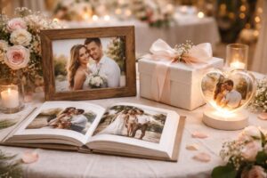découvrez des idées de cadeaux de mariage personnalisés avec photo souvenir pour offrir un présent unique et mémorable aux jeunes mariés.