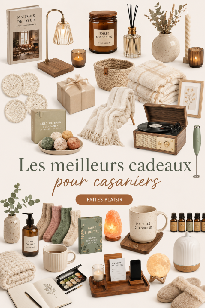 Sélection de cadeaux confortables pour les passionnés de cocooning