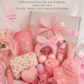 Corbeille cadeau personnalisée avec produits de soin et douceurs pour elle