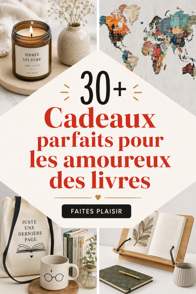 Sélection de livres et accessoires pour les amoureux de la lecture