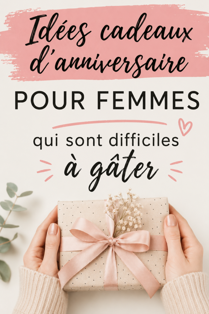 Idées de cadeaux d'anniversaire pour femmes difficiles à gâter