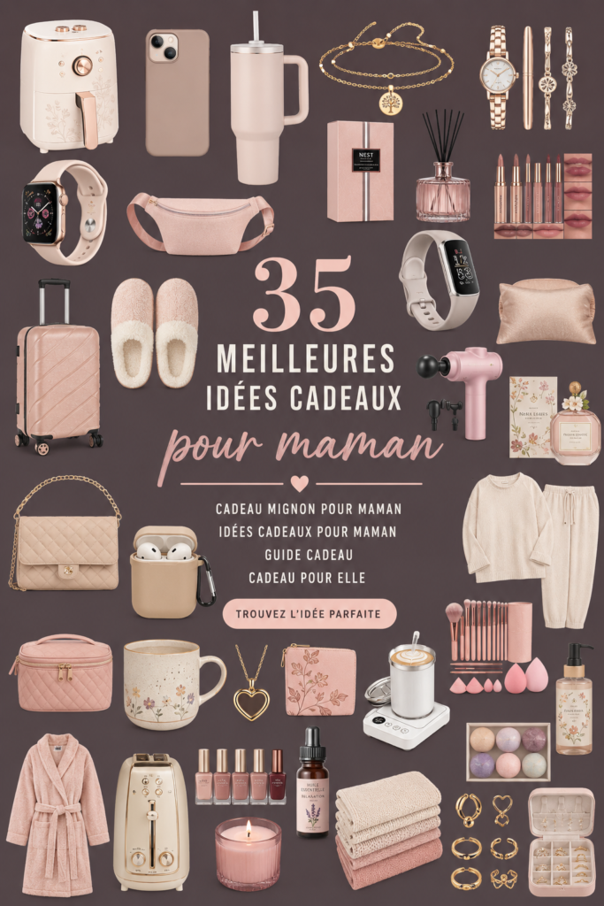 Idées de cadeaux variés pour maman avec éléments chaleureux