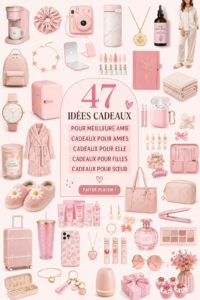 Cadeaux variés pour meilleures amies sur une table