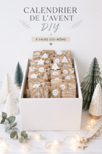 Un calendrier de l'avent DIY décoré avec des friandises et des surprises