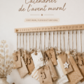 Calendrier de l'avent mural décoré de manière créative