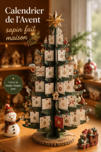 Calendrier de l'Avent fait maison avec surprises festives