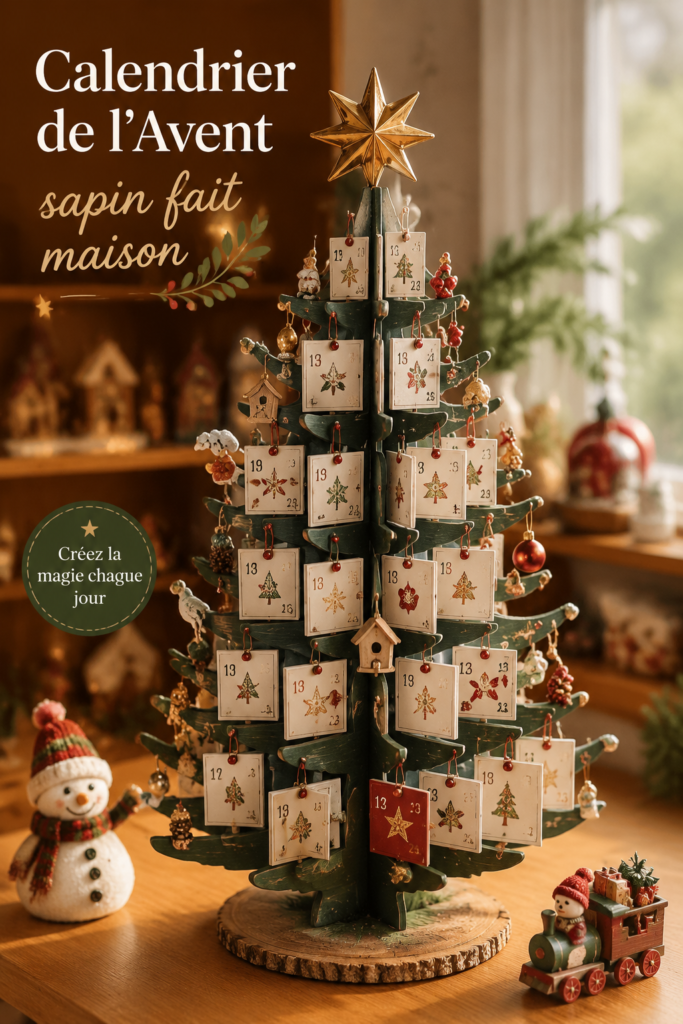 Calendrier de l'Avent fait maison avec surprises festives