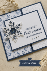 Carte surprise décorative faite main avec un message doux pour un cadeau.