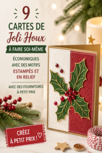 Cartes de vœux festives faites maison avec des designs colorés et créatifs.