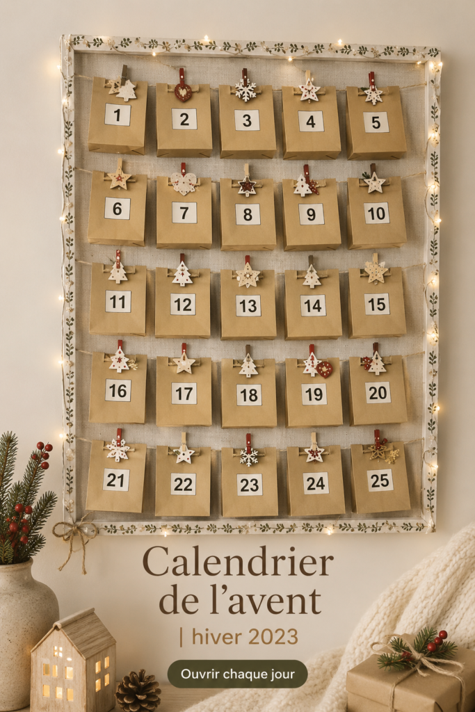 Calendrier de l'avent personnalisé avec des surprises créatives pour les fêtes