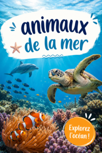 Vue sous-marine avec divers animaux marins colorés