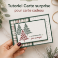 Une carte cadeau artisanale réalisée avec des matériaux Stampin' Up