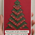 Un ensemble de cartes de Noël créatives sur une table, illustrant des designs colorés et élégants.