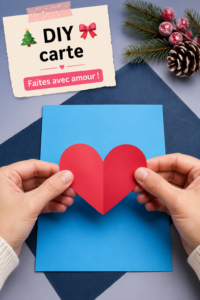 Exemple de cartes DIY colorées faites maison pour les fêtes