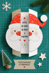 Modèles de cartes de vœux de Noël à imprimer avec designs variés.