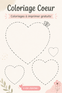 Des coloriages de coeurs à imprimer pour toute la famille