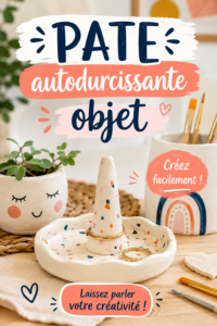 Un assortiment d'objets artisanaux créés avec de la pâte autodurcissante, illustrant la créativité et la diversité des projets DIY.