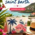 Pochette Saint Barth élégante prête pour une soirée